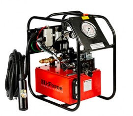 پمپ پنوماتیکی (بادی) هیدرولیکی 700 بار دو سرعته با شیر تنظیم فشار مدل TPA-Range ساخت هایفورس انگلستان