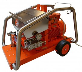 واترجت الکتریکی برقی 2000 بار جهت رسوب زدایی و شستشوی صنعتی مدل CE-40 ساخت دن جت دانمارک