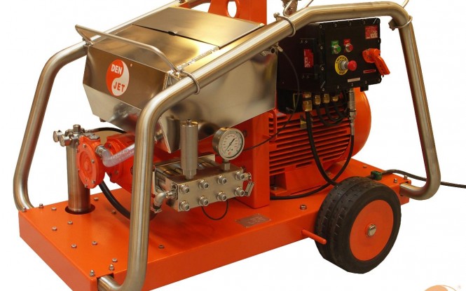 واترجت های الکتریکی (برقی) ضد انفجار ATEX 2000 بار فشارقوی جهت شستشونظافت صنعتی با آب مدل CEX-40 ساخت دن جت دانمارک