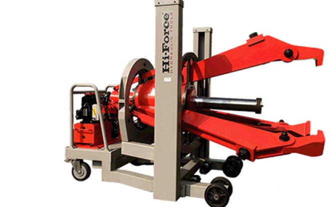 پولی کش هیدرولیکی فشارقوی فوق سنگین متحرک تا ظرفیت 220 تن دارای ریموت کنترل مدل SPP-Range ساخت هایفورس انگلستان