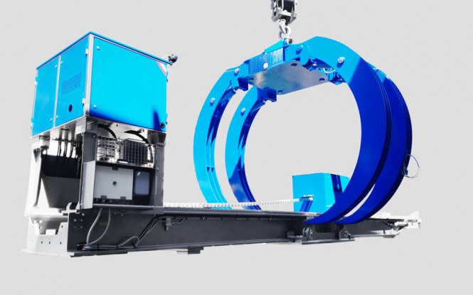 هوک (چنگک) چند منظوره جهت بلند کردن باندل با توان 16000 وات مدل POLY ARCH - 55 TON ساخت ایدروجت ایتالیا