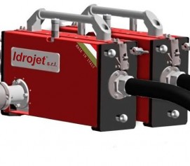 ربات پنوماتیکی (بادی) وات جهت رسوب زدایی داخلی مبدل بصورت دستی با 5 لنس مدل IDROBOX ساخت ایدروجت ایتالیا